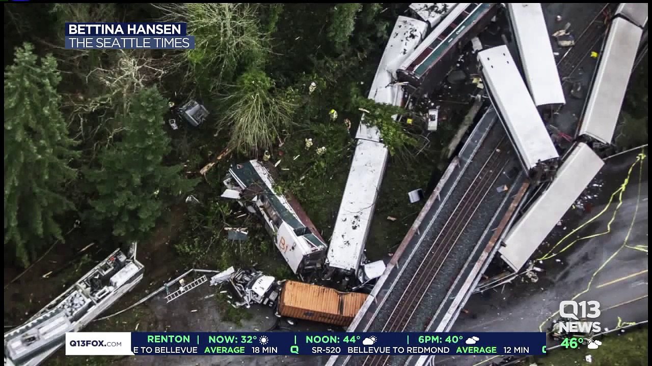 At Least 6 Killed in Amtrak Derailment Over Washington State Highway