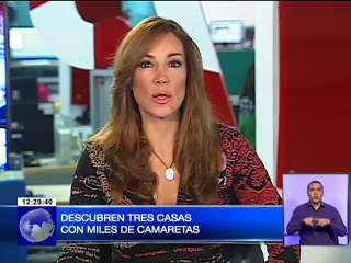 Descubren tres casas con miles de camaretas