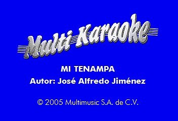 Jose Alfredo Jimenez - Mi Tenampa (Karaoke)