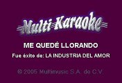 La Industria Del Amor - Me quedé llorando (Karaoke)