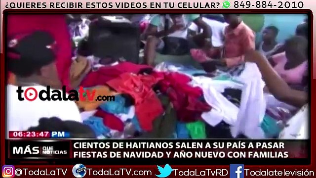 Cientos de haitianos salen a su país a pasar fiestas navideñas-Más Que Noticias-Video