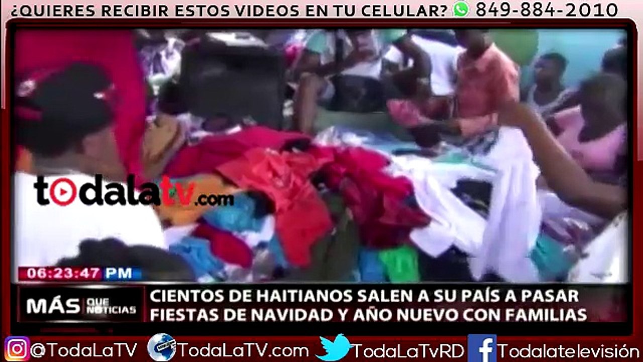 Cientos de haitianos salen a su país a pasar fiestas navideñas-Más Que Noticias-Video