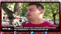 Venezolanos no confían en diálogos de gobierno y oposición en RD-Más Que Noticias-Video