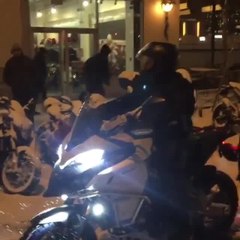 Repost Ducati New YorkJon made the trek in from New Jersey and picked up his brand new strada1200