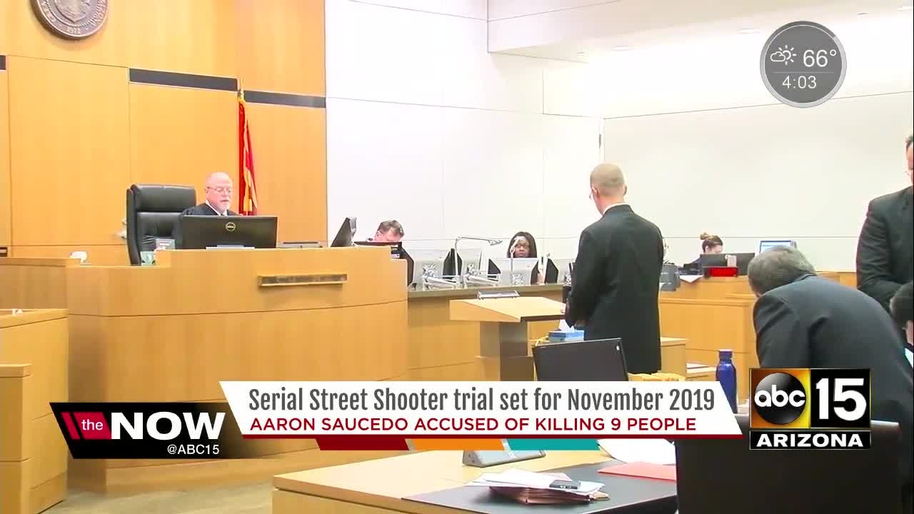 Trial date set for suspected serial street shooter