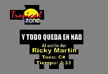 Y Todo Queda En Nada - Ricky Martin (Karaoke)