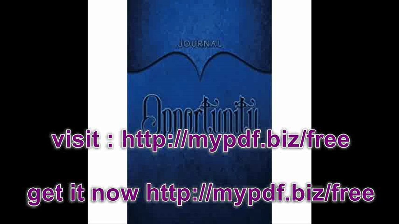 Opportunity Journal Dark Blue 5.5x8.5 240 Page Lined Journal Notebook Diary (Volume 1)