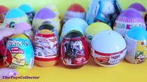 50 Surprise Eggs Unwrapping Kinder Surprise Chocolate Disney Princess Mickey Mouse Cars