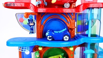 Joker Harley Quinn Penguin in The PJ Masks Headquarter~! Go Giant PJ Masks-GBkZwG6i3P8