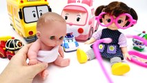 Baby is crying~! Robocar Poli Amber Ambulance Doctor toy play-pRZ97TLkOuw