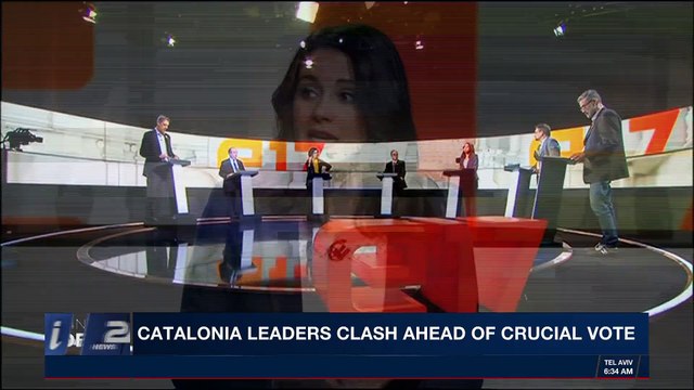 i24NEWS DESK | Catalonia leaders clash ahead of crucial vote | Monday, December 18th 2017