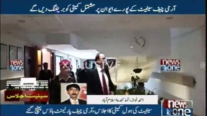 Army Chief reaches Parliament to brief Senate committee on national security