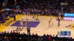 Andre Iguodala AMAZING Pass to Kevon Looney up for the dunk - Warriors vs Lakers - December 18, 2017
