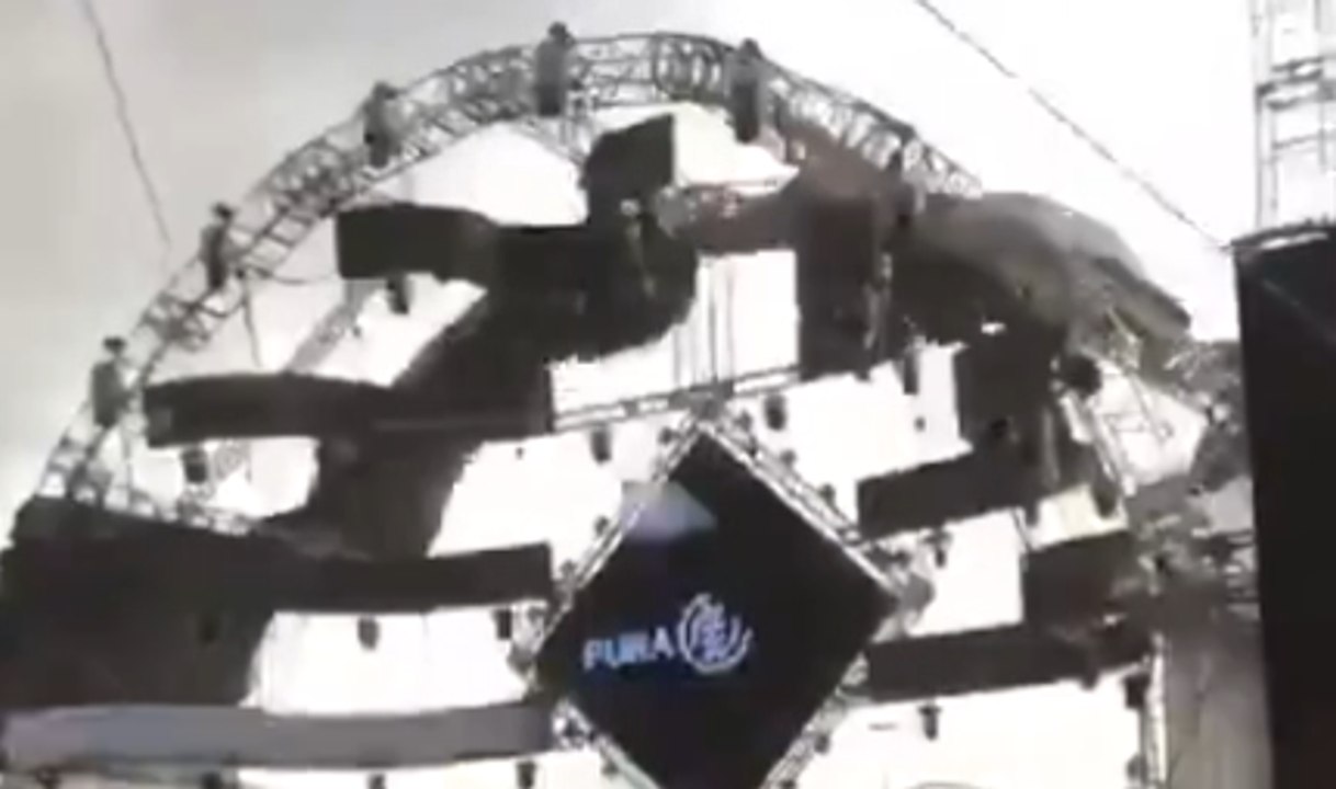 Steel Structure Falls During A Rave Party