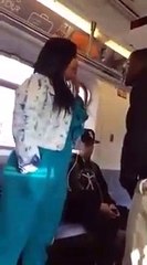 Ce débile n'aurait pas du embeter cette femme dans le métro...