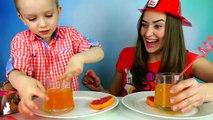 Обычная Еда против Мармелада Челлендж! Мама ПЛАЧЕТ! Real Food vs Gummy Food - Candy Challenge[1]