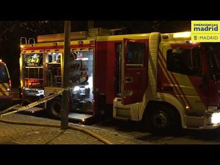 Fire Burns Abandoned Restaurant Near Madrid's Casa de Campo Park