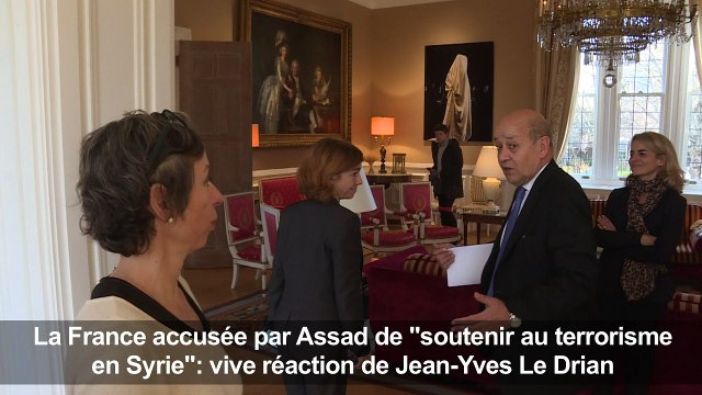 Jean-Yves Le Drian répond aux accusations de Bachar al-Assad