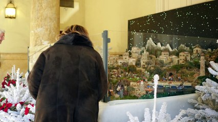 Crèche de Noël à Ajaccio. Une des seules de France