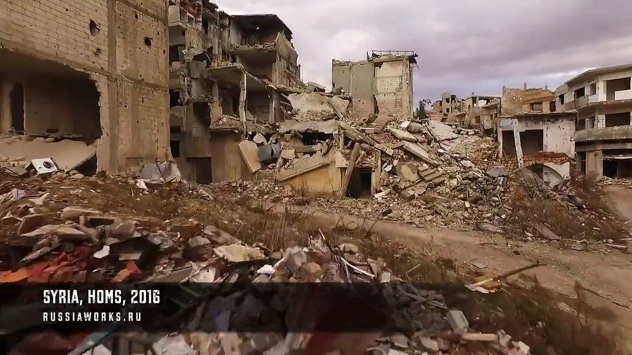 DRONE VIEWS FROM HOMS (HAMAS) IN SYRIA (2016)