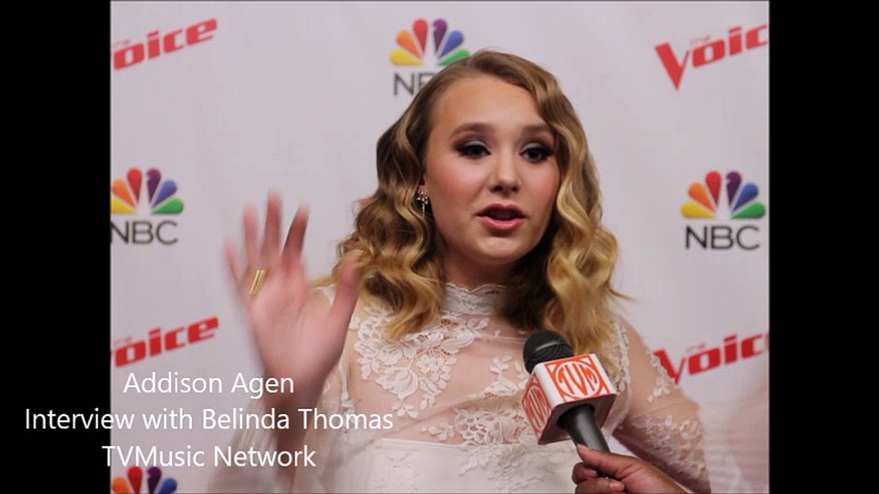 The Voice - Top 4 Finale Interviews  Addison Agen