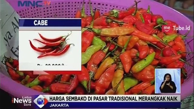 Harga Sembako di Pasar Tradisional Merangkak Naik