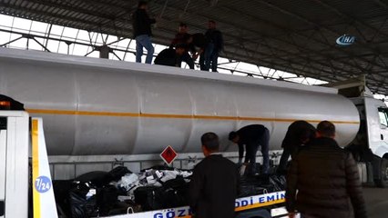 Yakıt Tankerinden 22 Bin 500 Paket Kaçak Sigara Çıktı