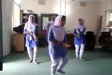 College girls group dancing in classroom | viral video