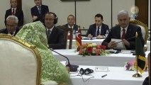 Yıldırım ve Hasina Vecid, Heyetlerarası Görüşmeye Başkanlık Etti