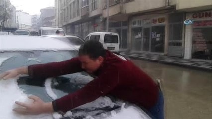Tekirdağ'da Kar Sevinci