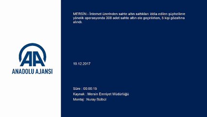 Sahte altın dolandırıcılığı operasyonu - MERSİN