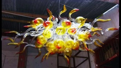 Hand Blown Glass Chandelier - Blown Glass Collective