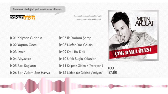 Metin Arolat - İzmir (Official Audio)