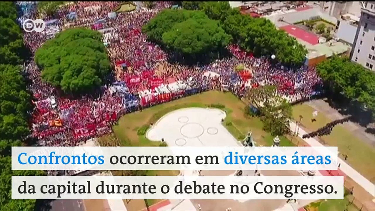 Imagens de um dia de fúria na Argentina