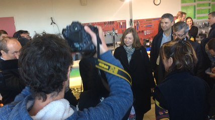 Visite d’Anne Hidalgo à l’usine d’Arcade Cycles