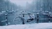 Beautifully Shot Footage of Snow Falling in Amsterdam