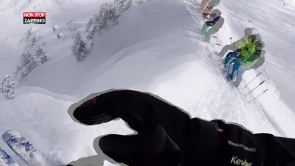 Un skieur pris au piège dans une avalanche, découvrez les images de son cauchemar sous la neige (vidéo)