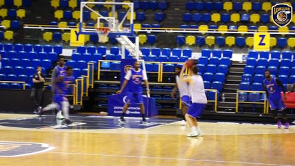 Avant match avec Klemen Prepelic, Levallois - Andorra