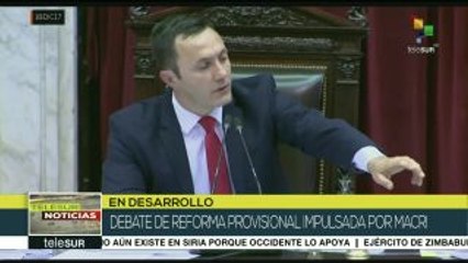 Continúa el debate de la reforma previsional en Argentina