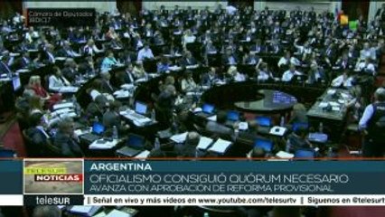 Argentina: oficialismo logra quórum para debatir reforma previsional