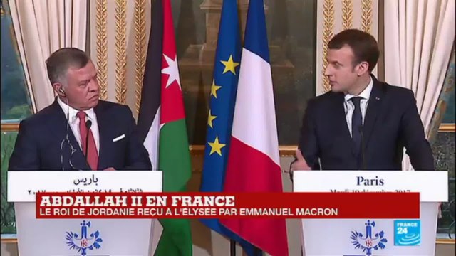 REPLAY - Le roi de Jordanie Abdallah II reçu à l''Élysée par Emmanuel Macron