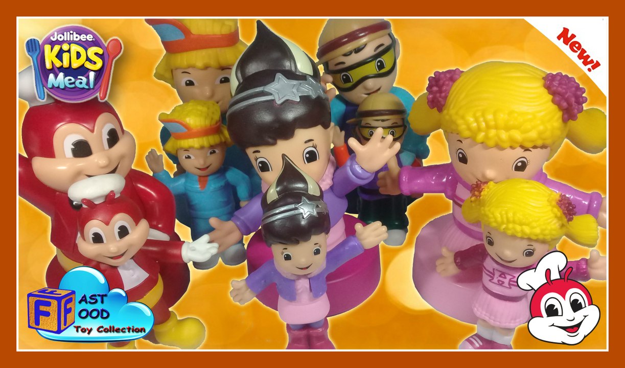 2017 Jollibee Coin Banks vs. Dress Up & Work Jolly Kiddie Meal Similarities | fastfoodTOYcollection