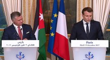 Déclaration conjointe du Président de la République Emmanuel Macron avec le Roi de Jordanie Abdallah II