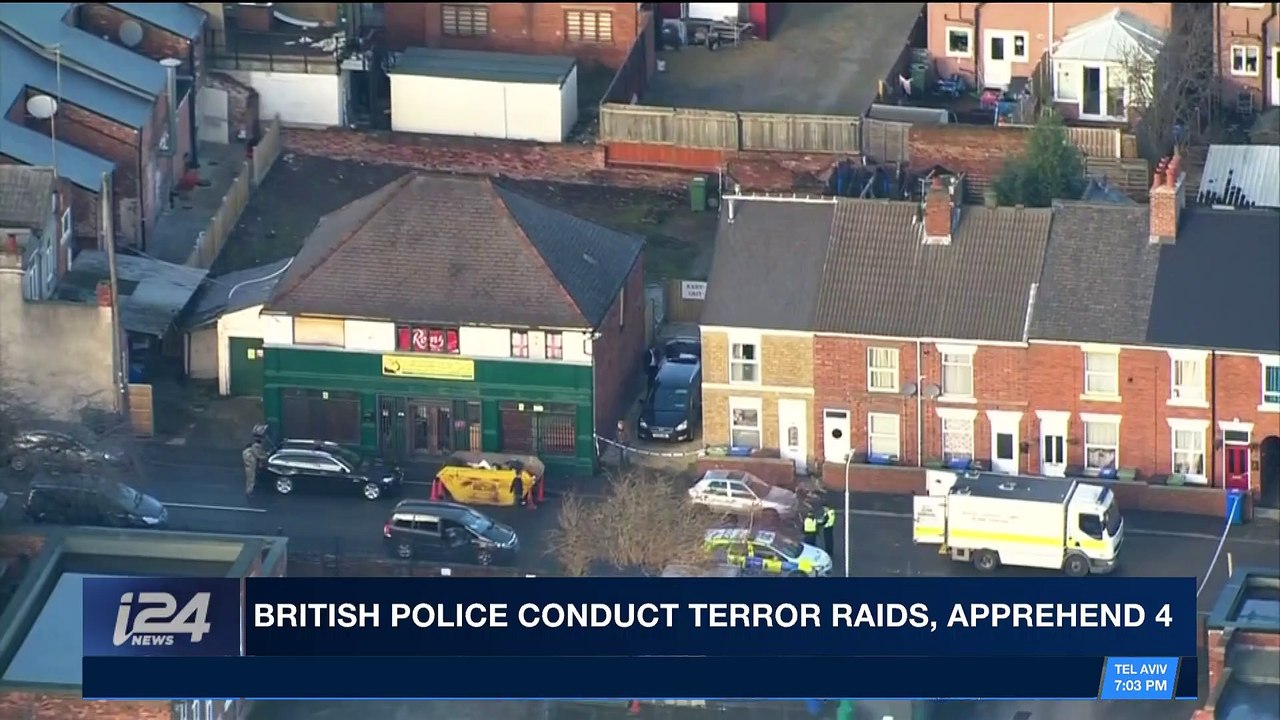 i24NEWS DESK | British police conduct terror raids, apprehend 4  | Tuesday, December 19th 2017