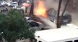 İstanbul'da LPG'li Otomobilin Patlama Anı Cep Telefonu Kamerasıyla Kaydedildi