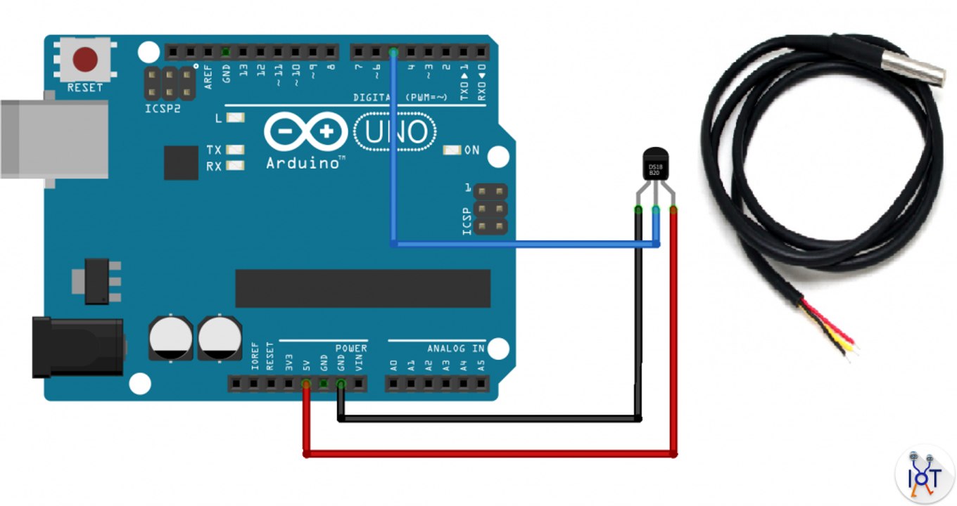 How To Use DS18B20 Temperature Sensor | Use DS18B20  Water Proof Temperature Sensor