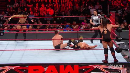 Finn Bálor & Hideo Itami vs. The Miztourage  Raw, Dec. 18, 2017