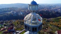 Seyir teraslı caminin muhteşem İstanbul manzarası havadan görüntülendi