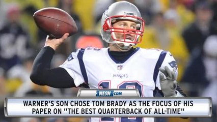 Kurt Warner&apos;s Son Picks Tom Brady As Best Quarterback Of All-Time
