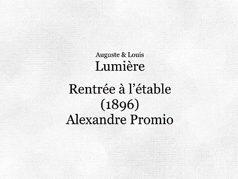 Genève (Exposition 1896) rentrée à l'étable (1896)